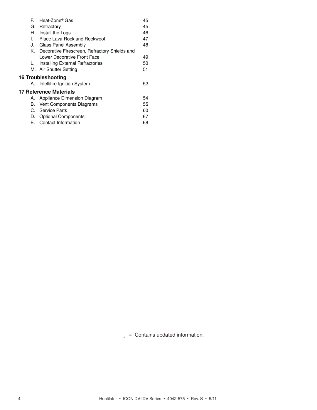 Heatiator IDV4833IT owner manual Troubleshooting 