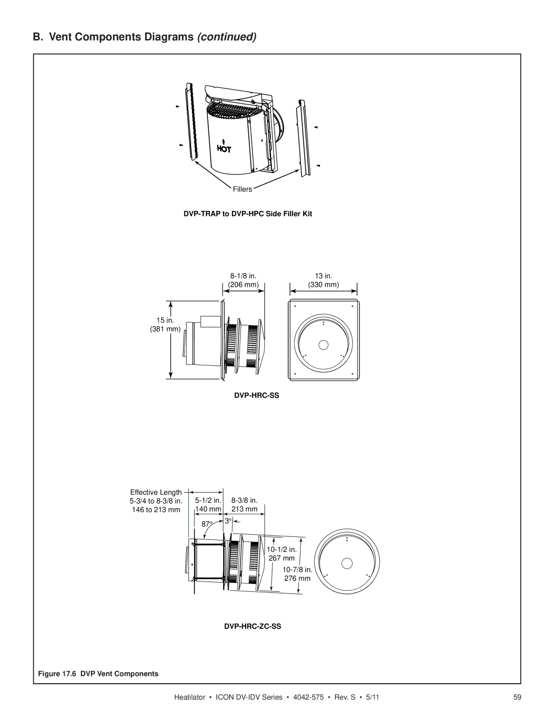 Heatiator IDV4833IT owner manual Dvp-Hrc-Ss 