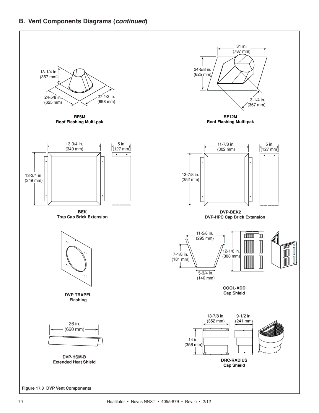 Heatiator NNXT4236IL NNXT3933I, NNXT3933IL owner manual Dvp-Trapfl 