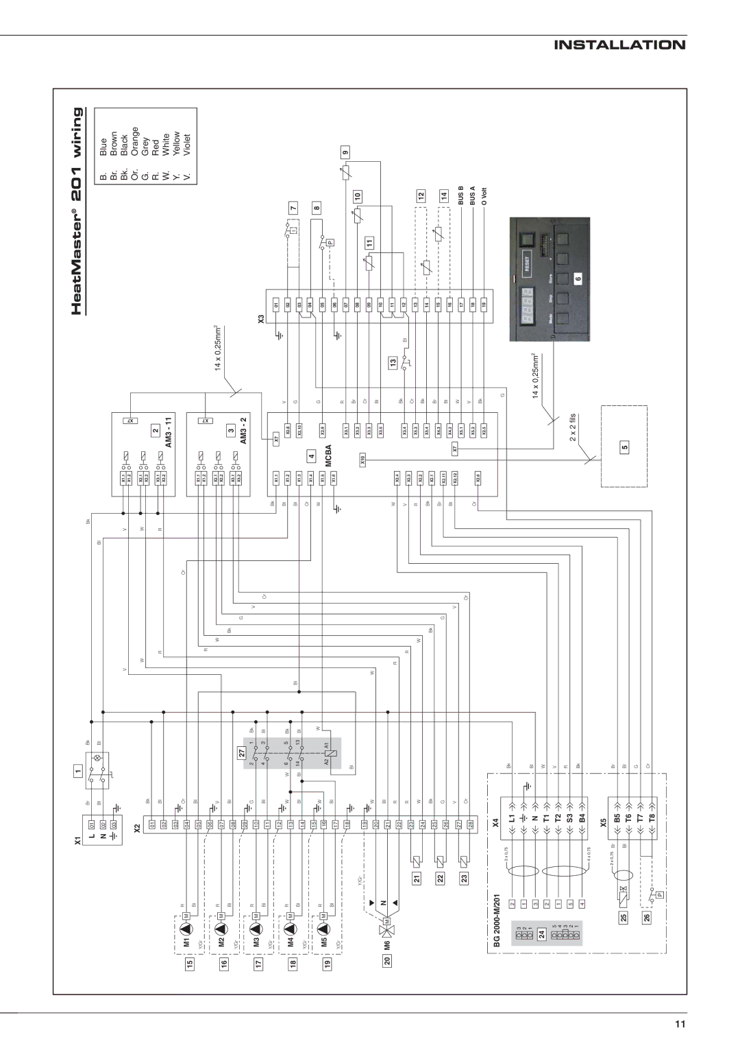 Heatmaster 201 manual HeatMaster Wiring 