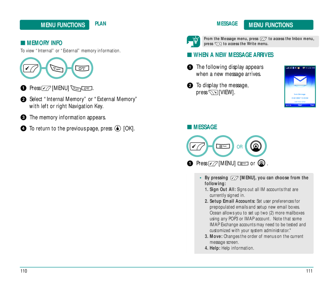 Helio Ocean user manual When a NEW Message Arrives 