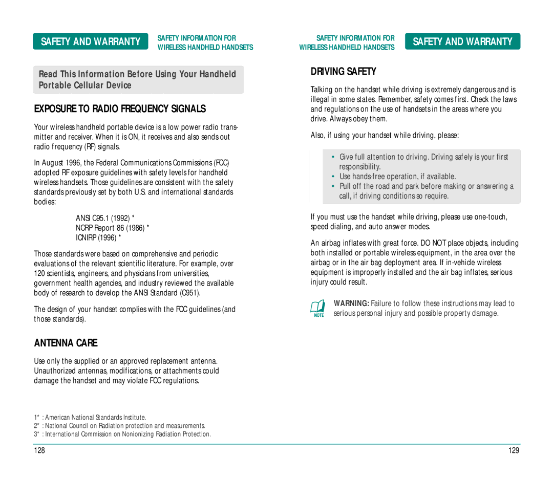 Helio Ocean user manual Exposure to Radio Frequency Signals 