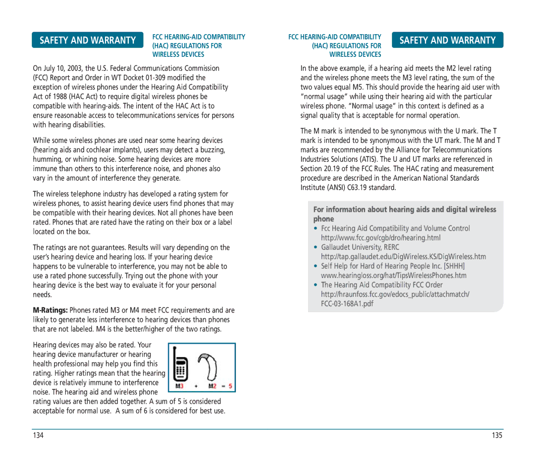 Helio PN-810 manual HAC Regulations for 