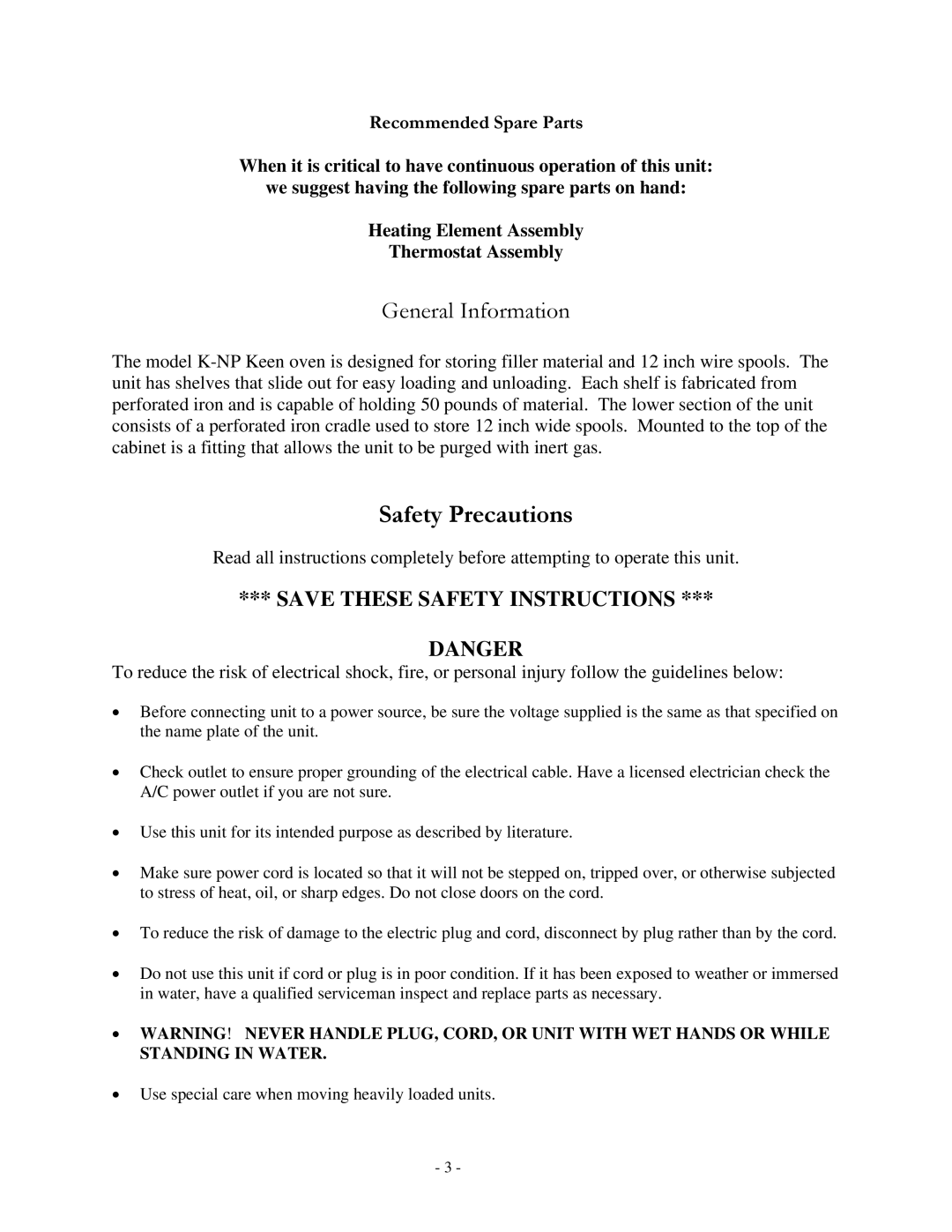 Henkel K-NP manual Safety Precautions, General Information 