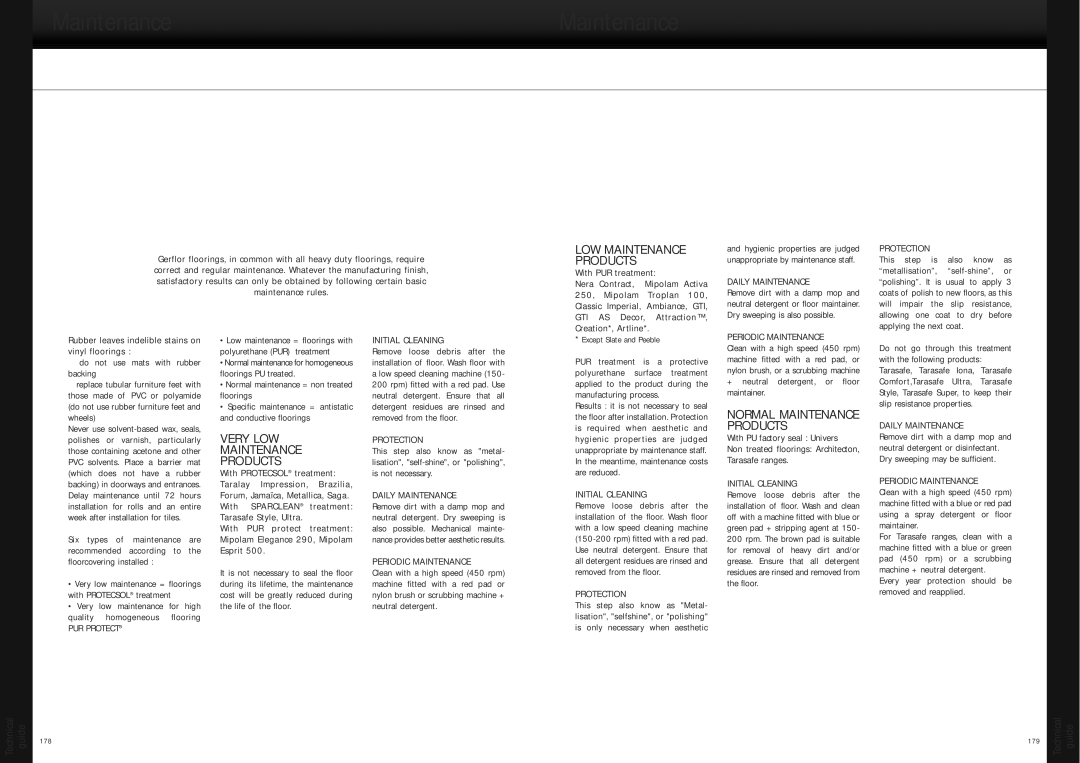 Henkel SubFloor manual Very LOW Maintenance Products 