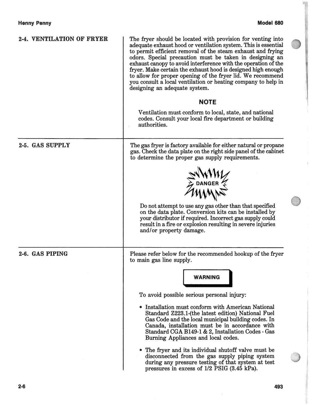 Henny Penny 680 KFC manual 