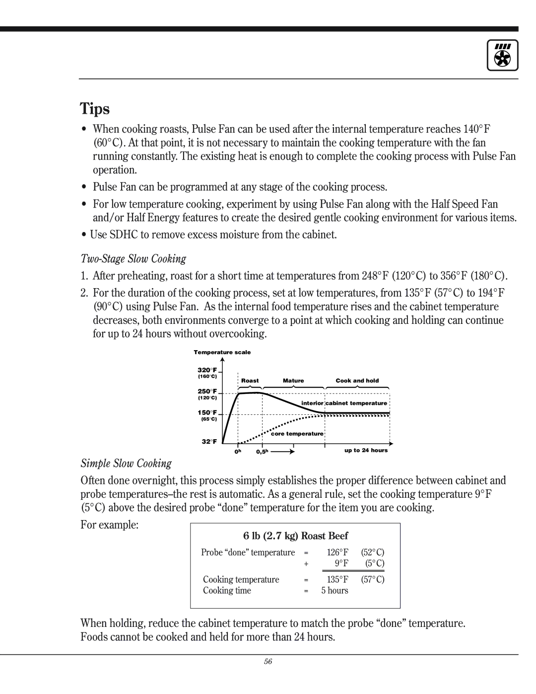 Henny Penny CSG manual Two-Stage Slow Cooking 