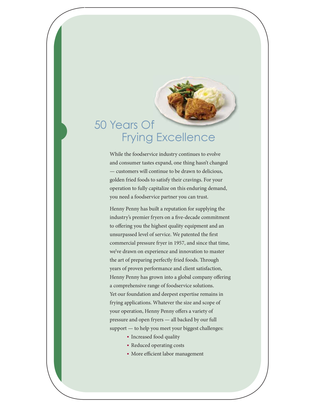 Henny Penny PFE-500, FM03-681, PFG-600 manual Years Of Frying Excellence 
