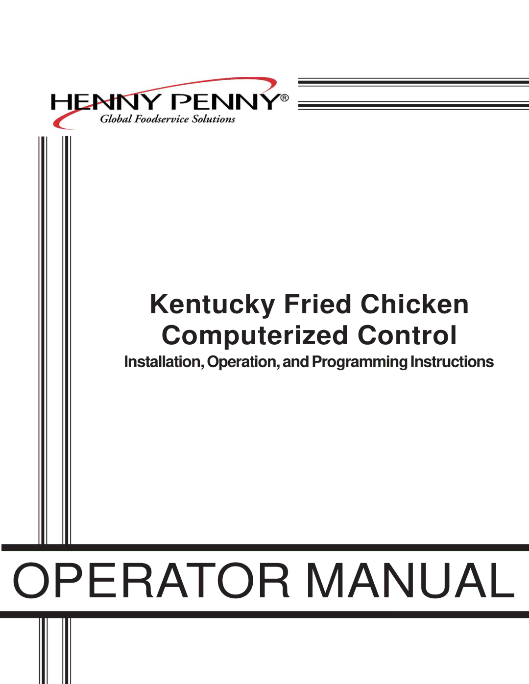 Henny Penny FM07-020-F manual Operator Manual 