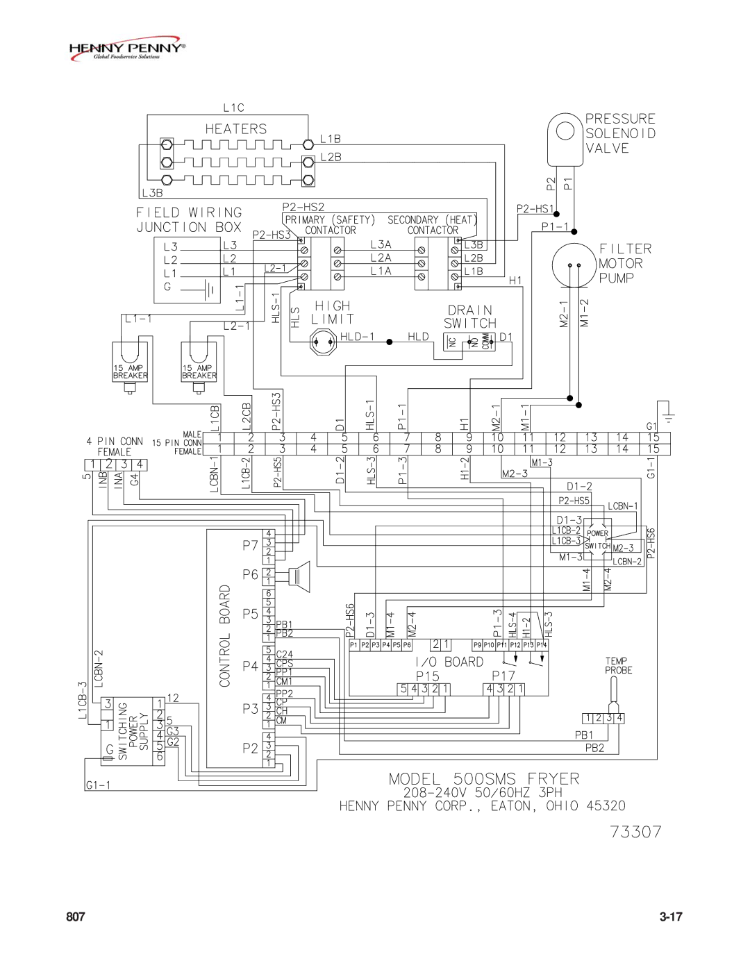 Henny Penny FM07-020-F manual 807 