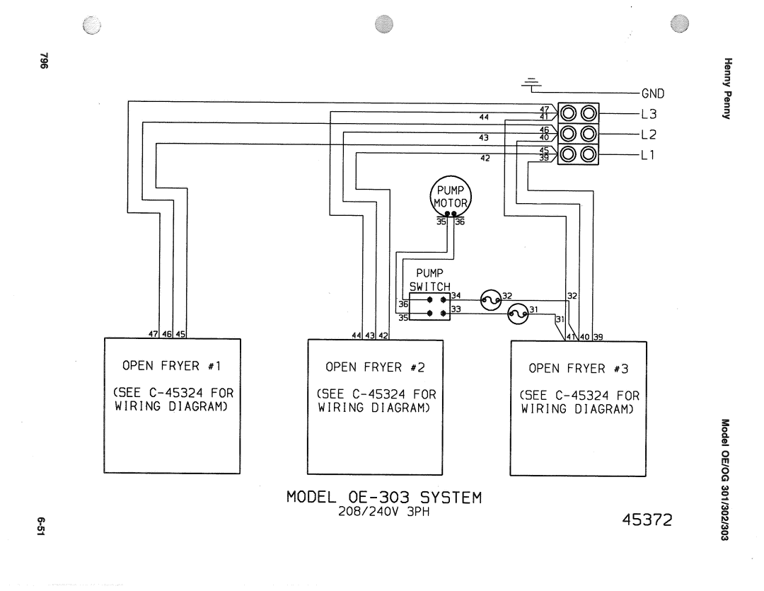 Henny Penny OE-30X, OG-30X manual OE-303 Syste 