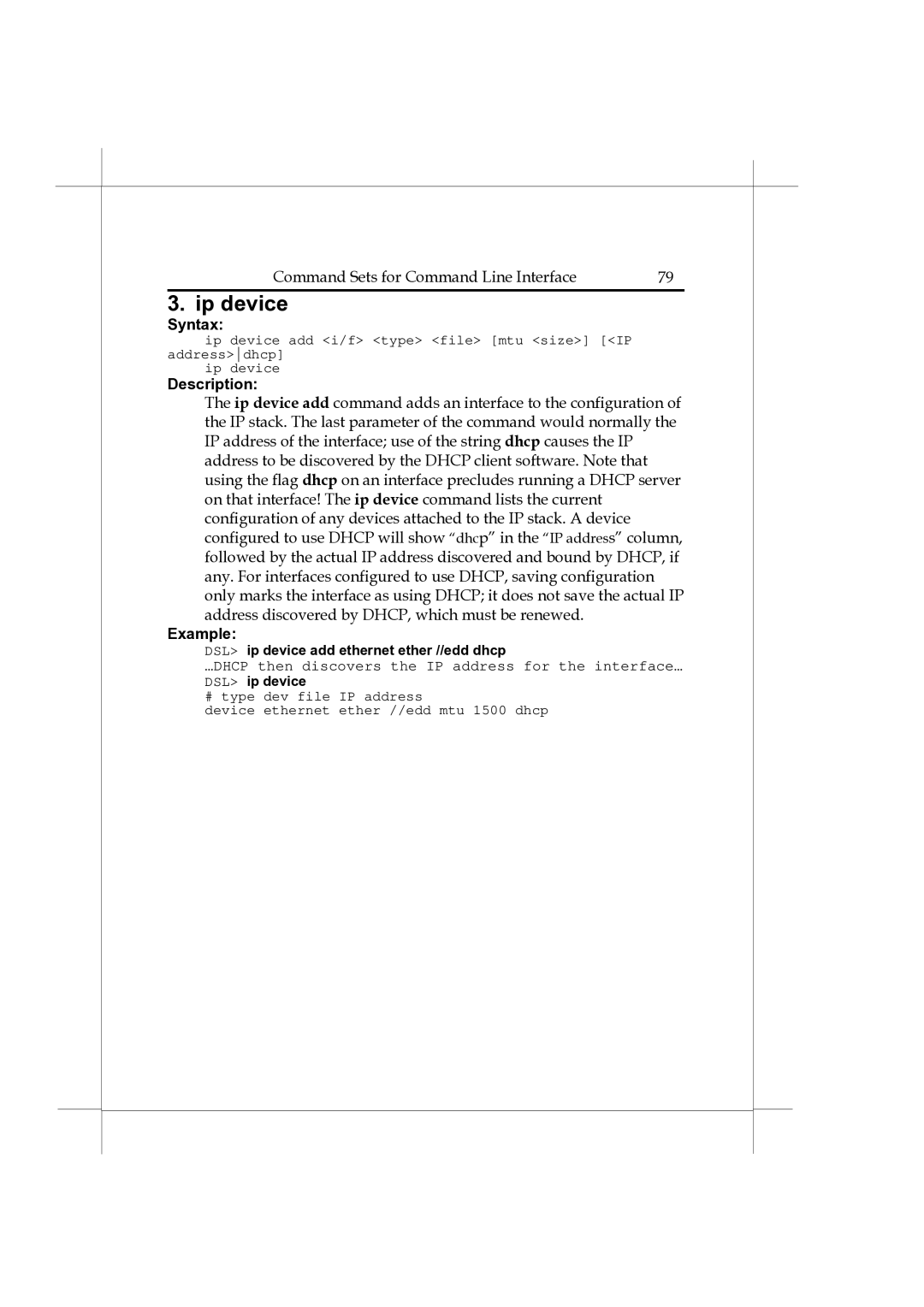 Heritage Kayaks Heritage Series manual Ip device, …DHCP then discovers the IP address for the interface… 