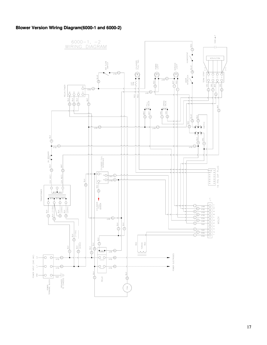 Herrmidifier Co owner manual Blower Version Wiring Diagram6000-1and 