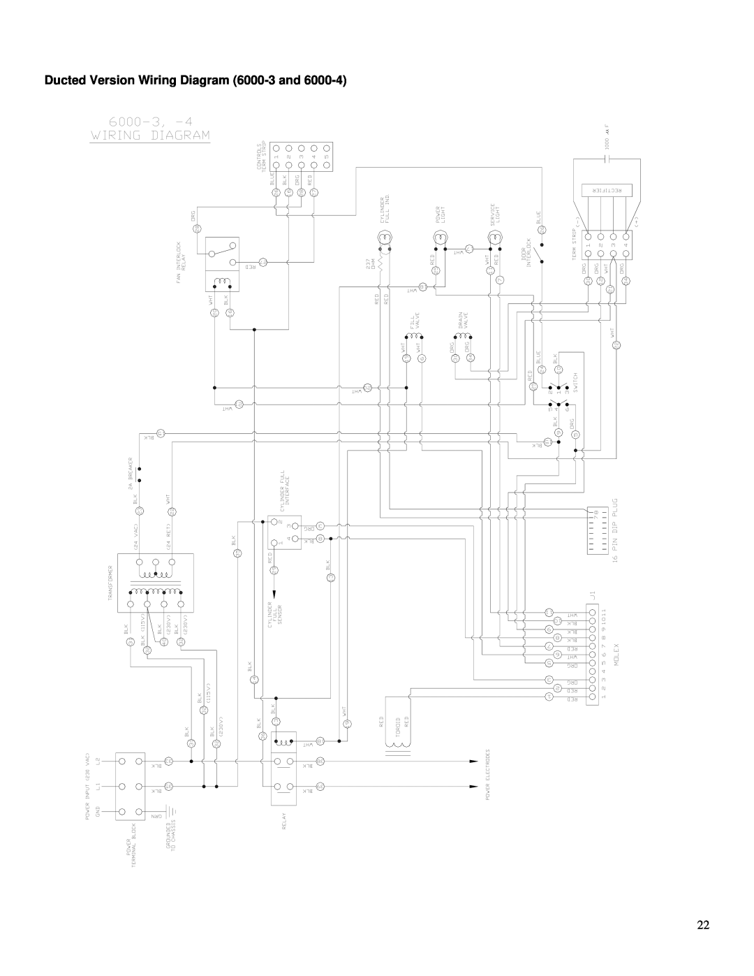 Herrmidifier Co owner manual Ducted Version Wiring Diagram 6000-3and 
