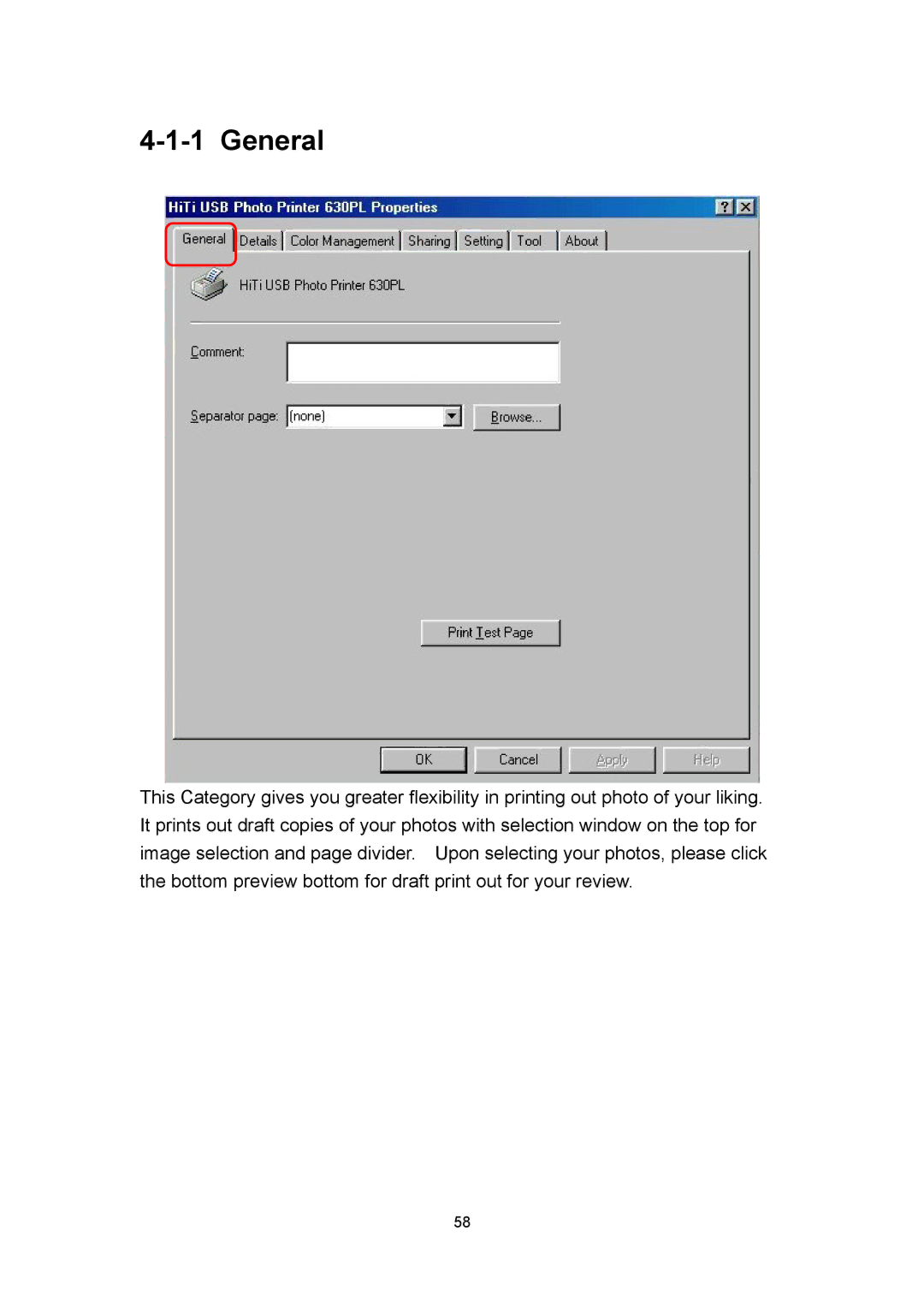 Hi-Touch Imaging Technologies 630PL user manual General 