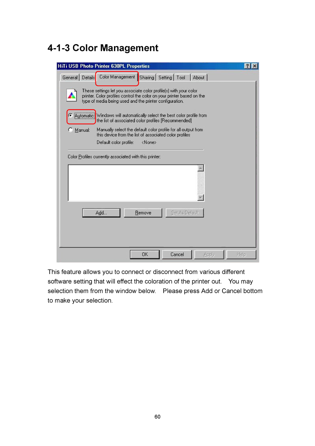 Hi-Touch Imaging Technologies 630PL user manual Color Management 