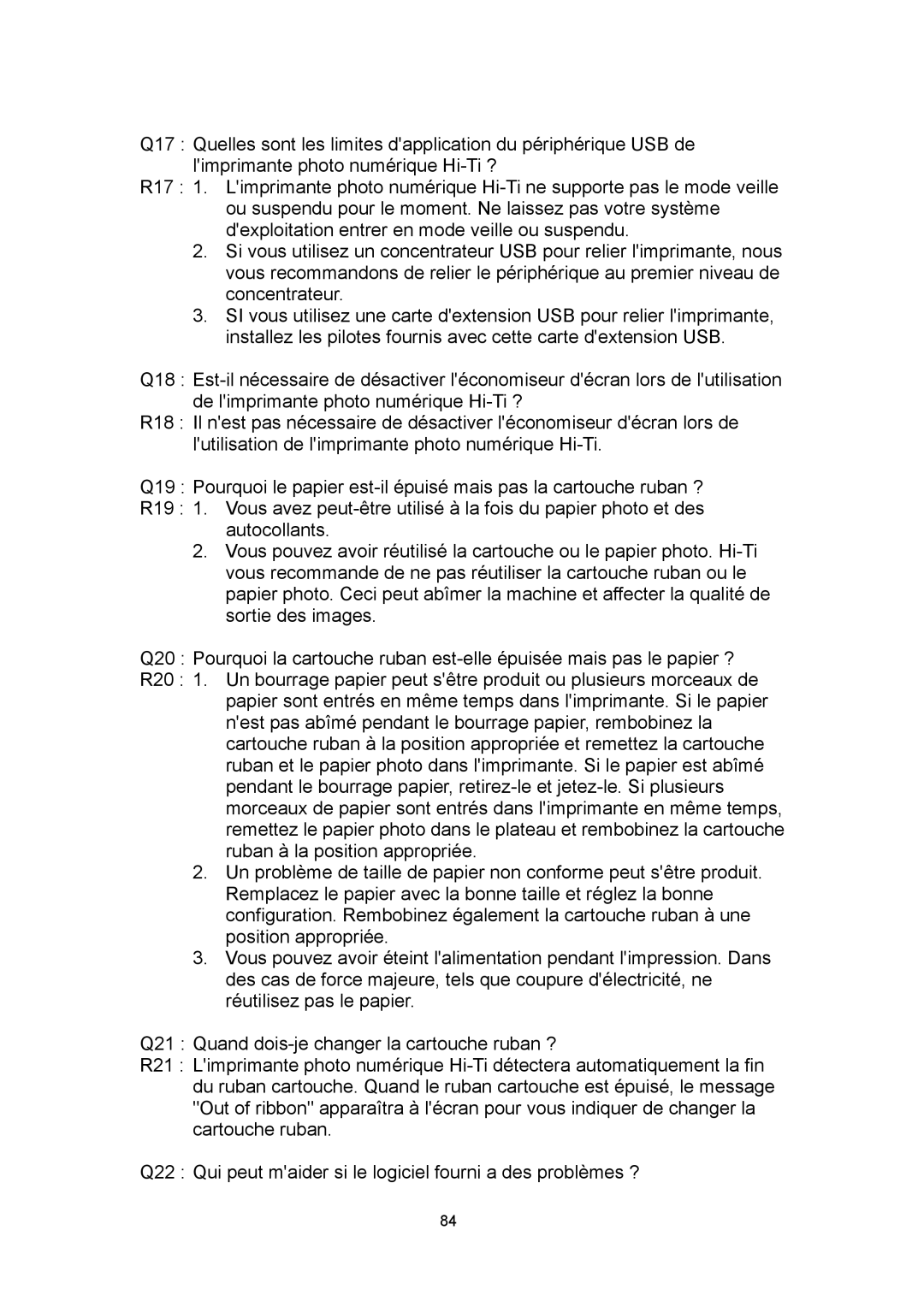 Hi-Touch Imaging Technologies 630PL/PS manual 