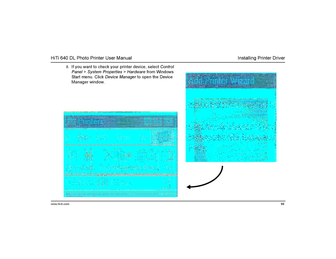 Hi-Touch Imaging Technologies 640DL manual Installing Printer Driver 