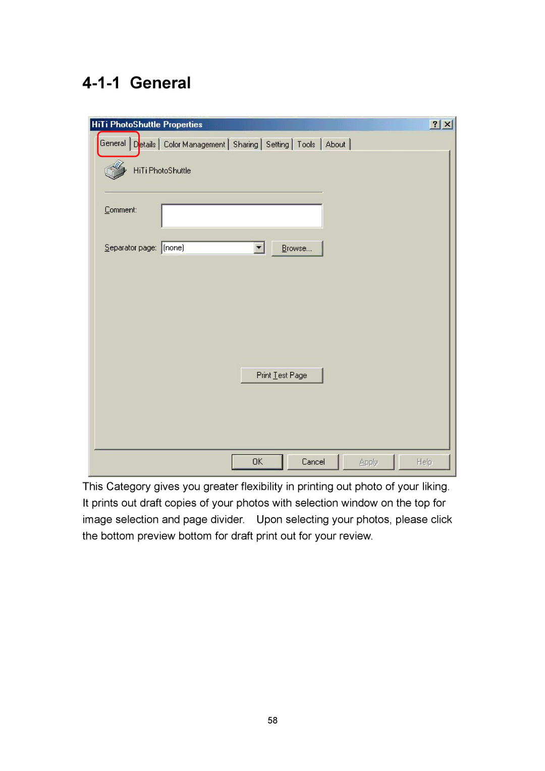 Hi-Touch Imaging Technologies 640PS user manual General 