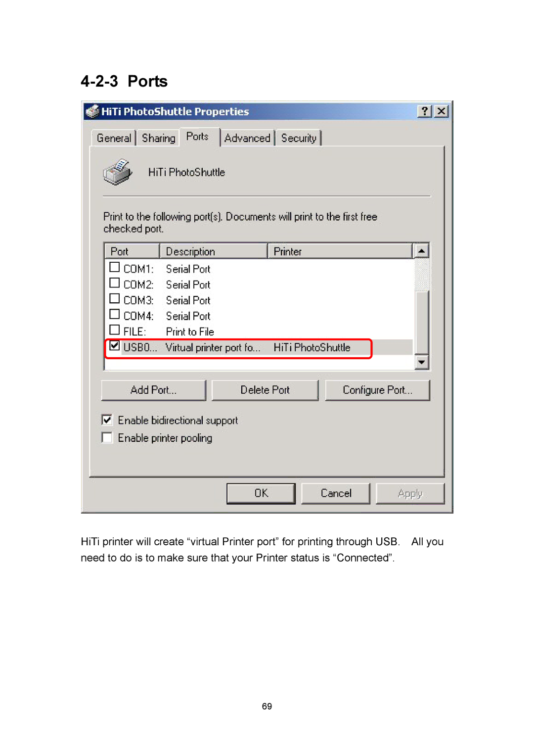 Hi-Touch Imaging Technologies 640PS user manual Ports 