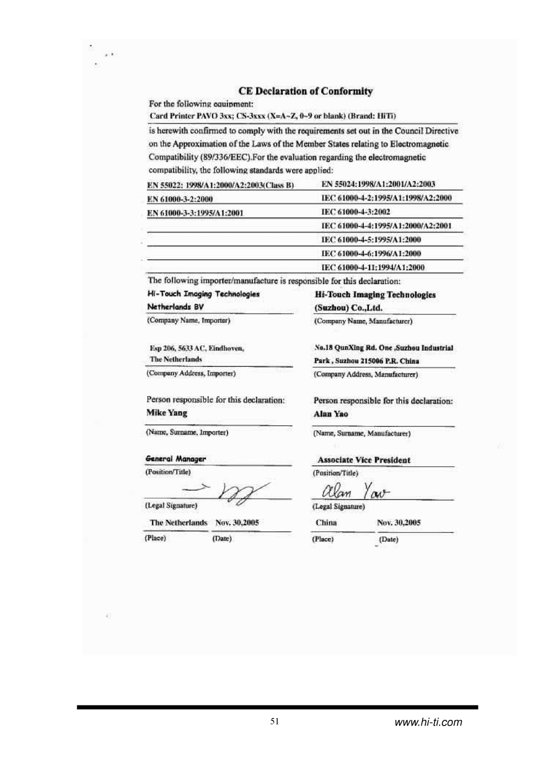 Hi-Touch Imaging Technologies CS-310, CS-320 manual 