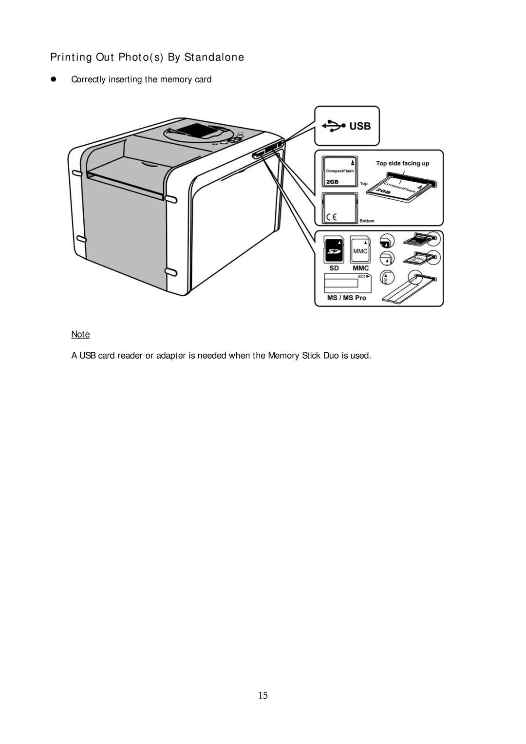 Hi-Touch Imaging Technologies P510Si user manual Printing Out Photos By Standalone 