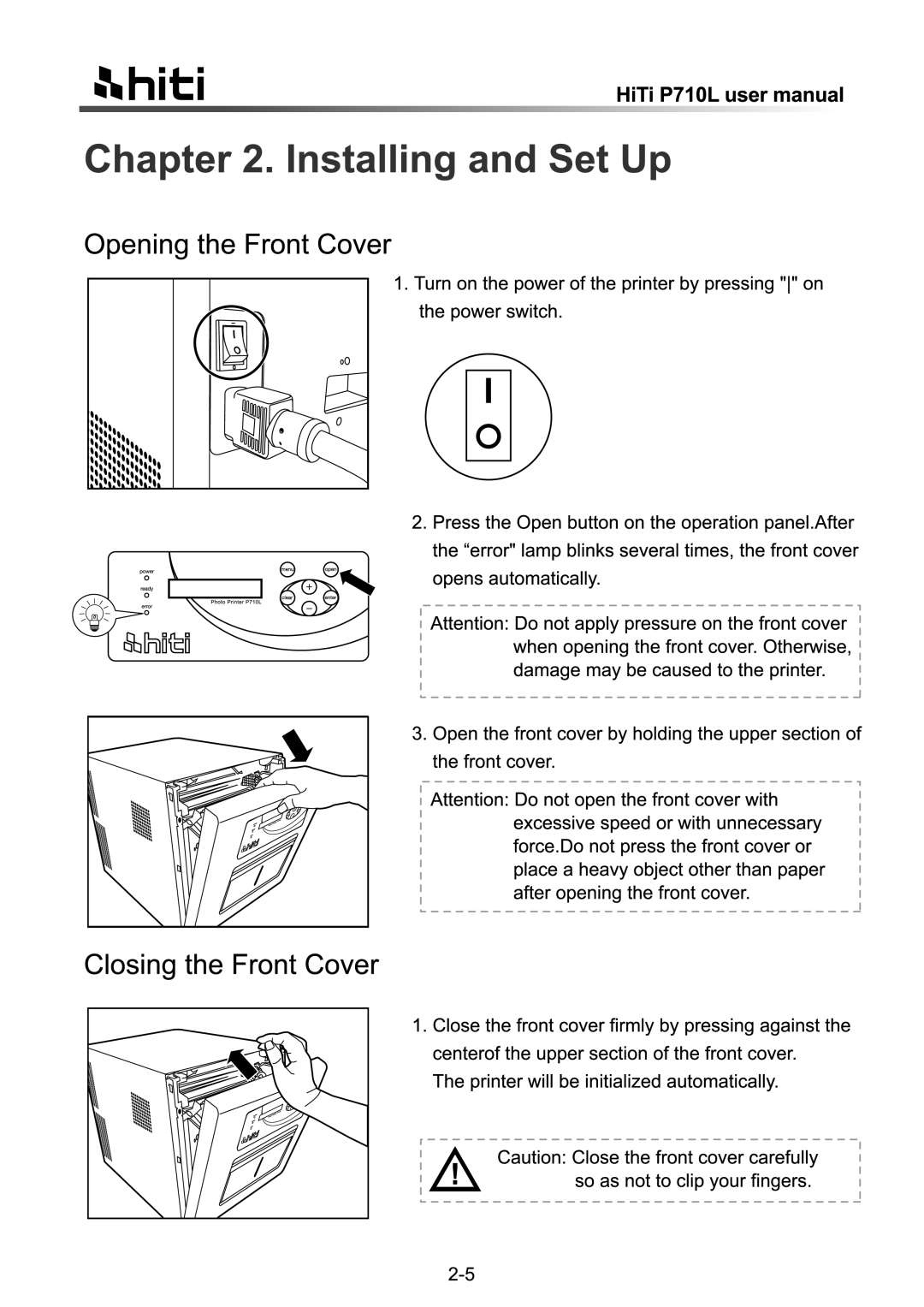 Hi-Touch Imaging Technologies P710L manual 