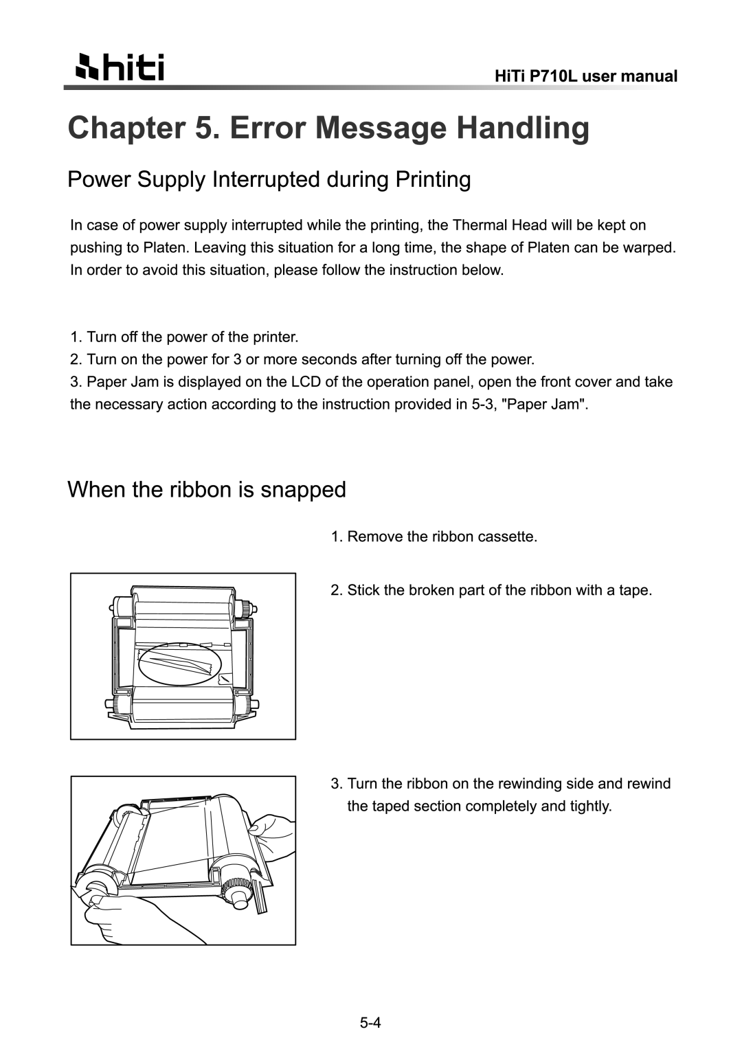 Hi-Touch Imaging Technologies P710L manual 