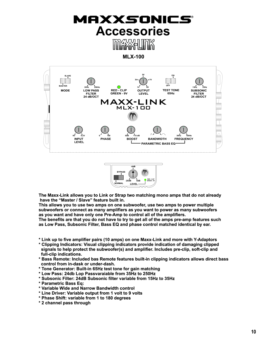 Hifionics BRZ2100.1D, BRZ2400.1D, BRZ1700.1D, BRZ1200.1D, BRZ3000.1D PRO manual Accessories 