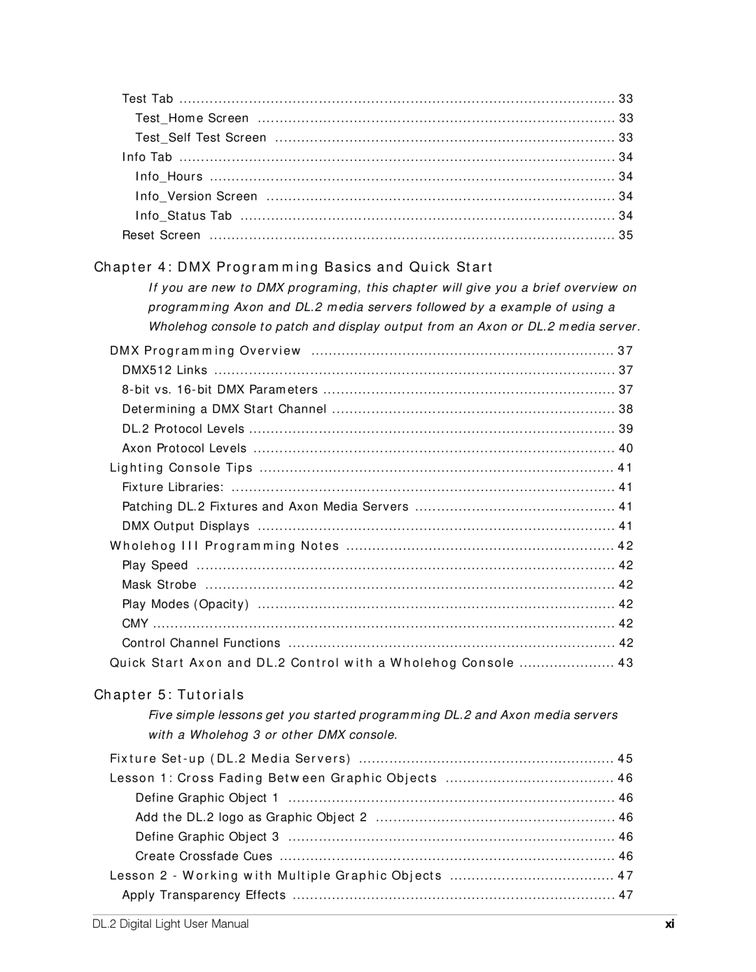 High End Systems DL.2 user manual DMX Programming Basics and Quick Start 