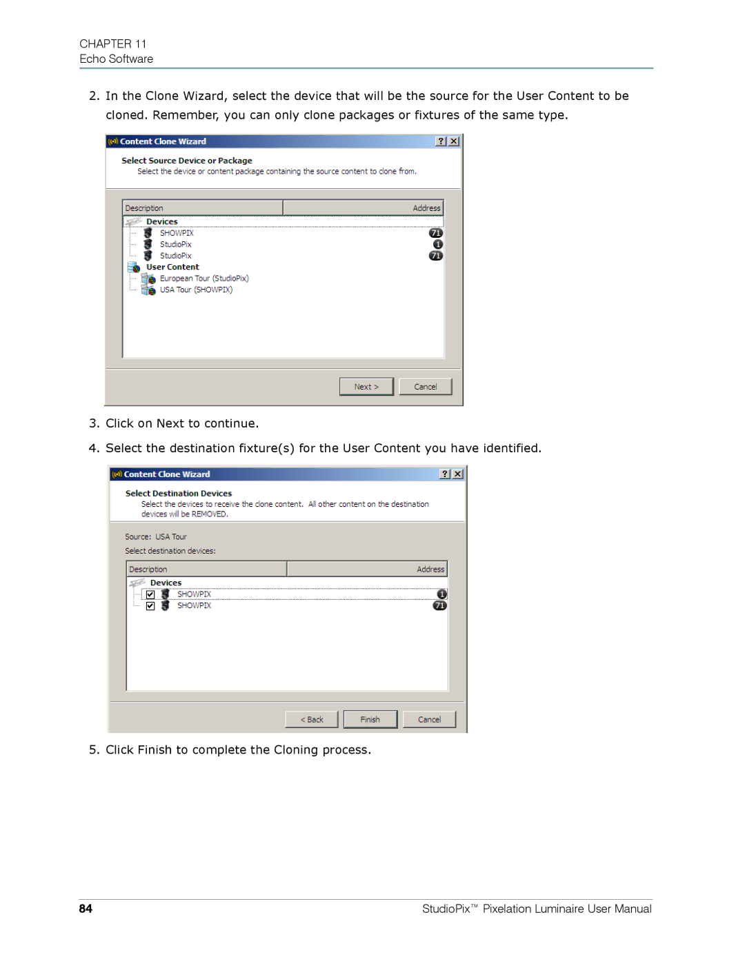 High End Systems Pixelation Luminaire user manual Chapter 