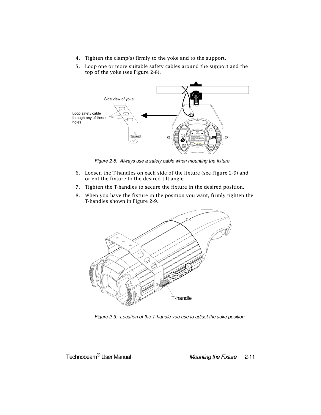 High End Systems Technobeam manual Handle 