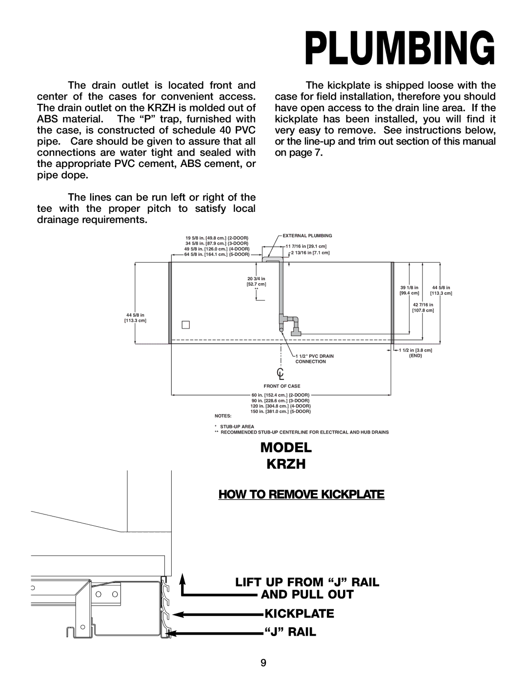 Hill Phoenix KRZH manual Plumbing 