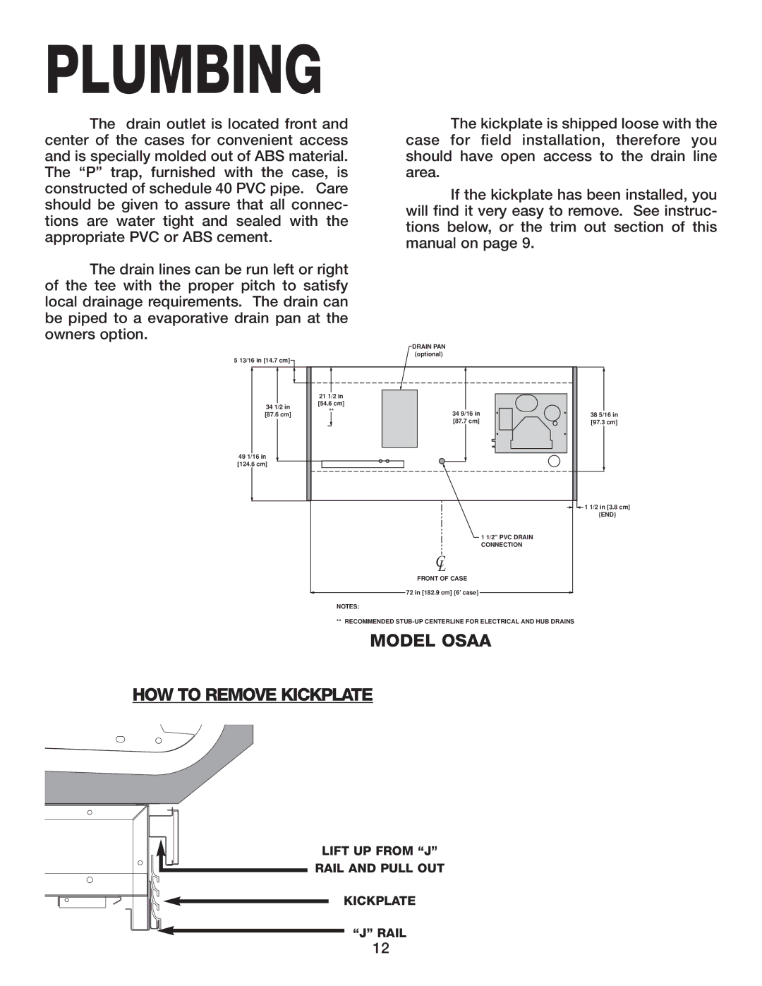 Hill Phoenix OSAA manual Plumbing 