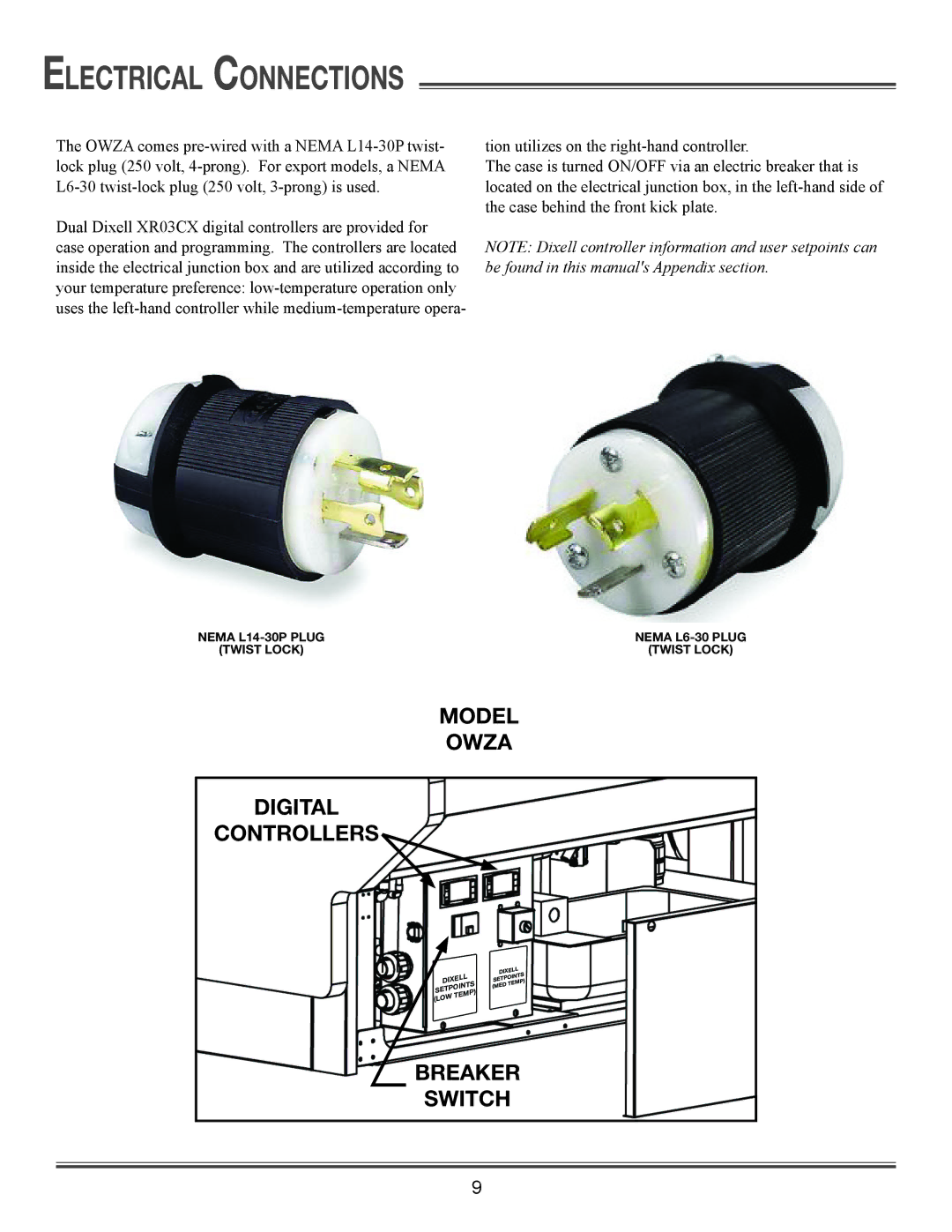 Hill Phoenix P074749F dimensions Electrical Connections 