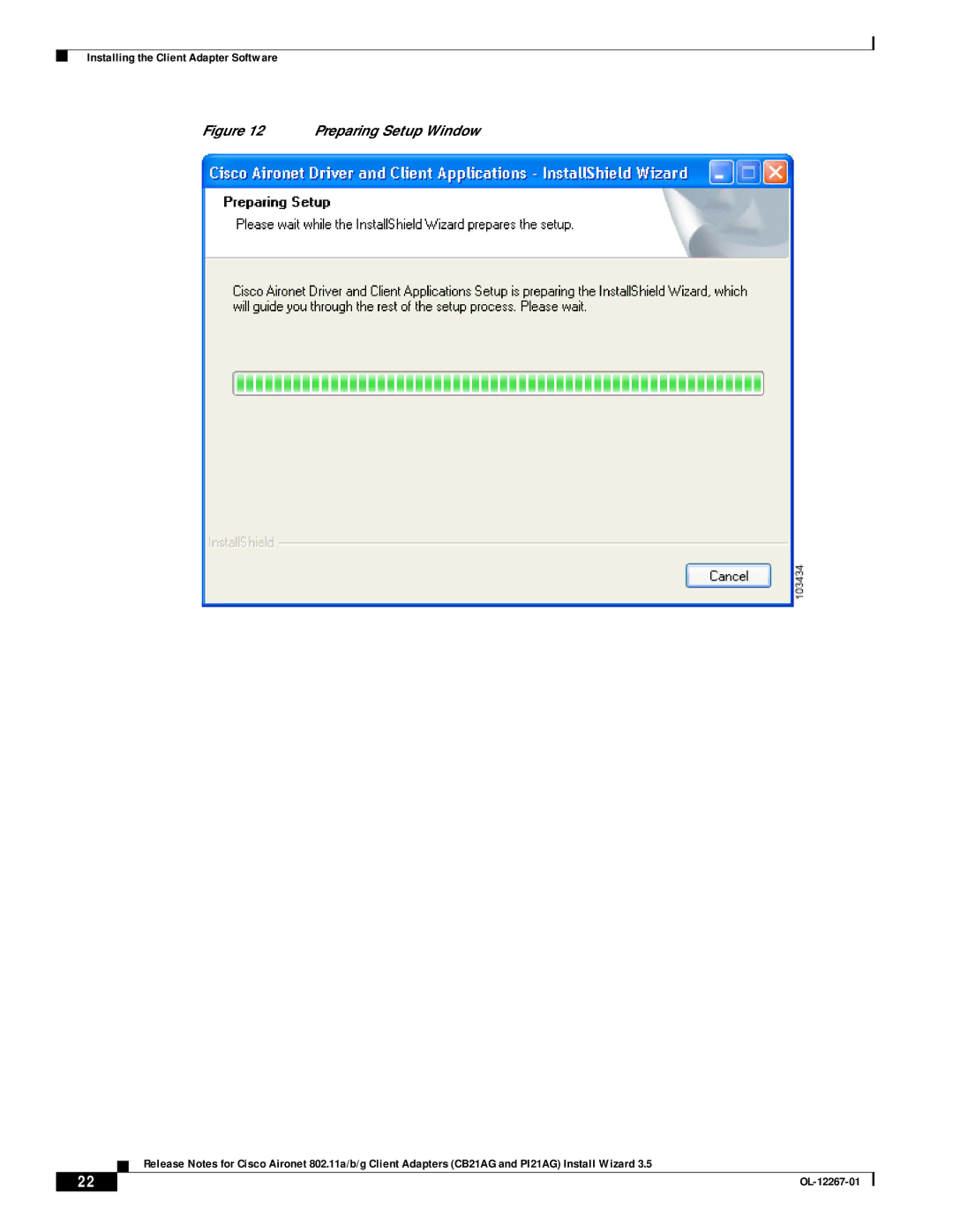 Hilme PI21AG, CB21AG manual Preparing Setup Window 