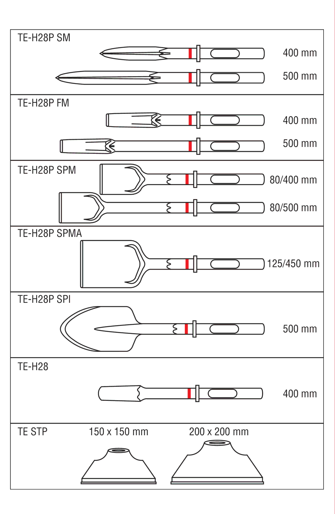 Hilti TE3000-AVR operating instructions TE-H28P SM TE-H28P FM 