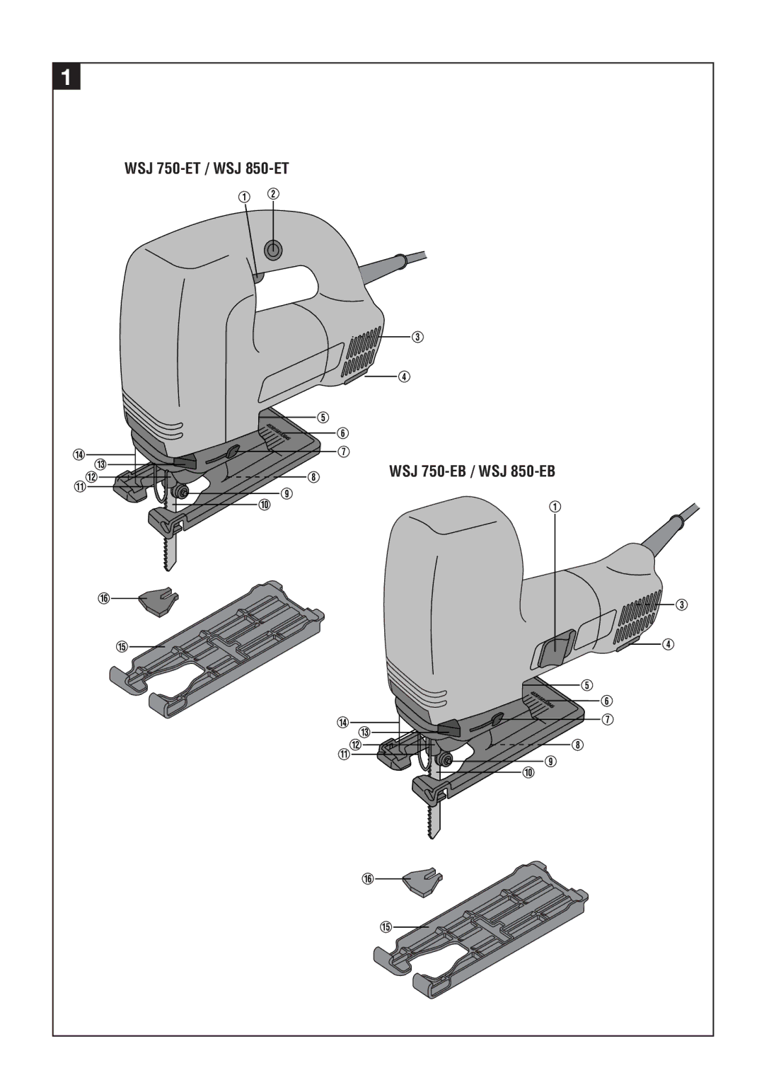 Hilti operating instructions WSJ 750-ET / WSJ 850-ET WSJ 750-EB / WSJ 850-EB 