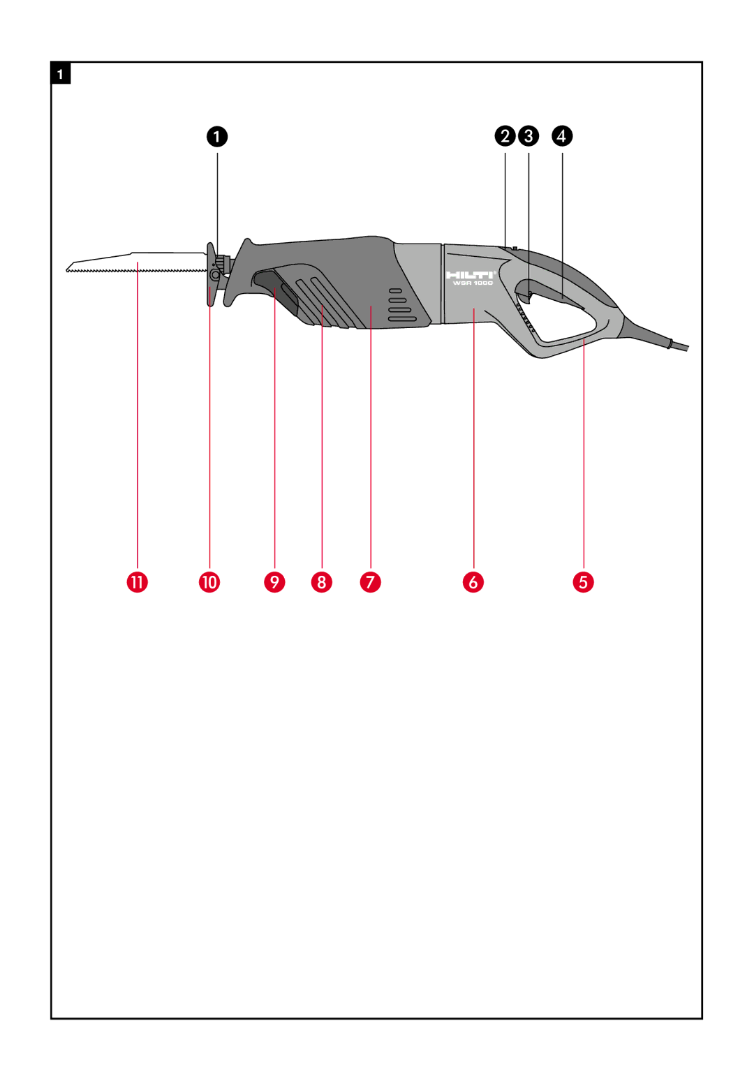 Hilti WSR1000 operating instructions 