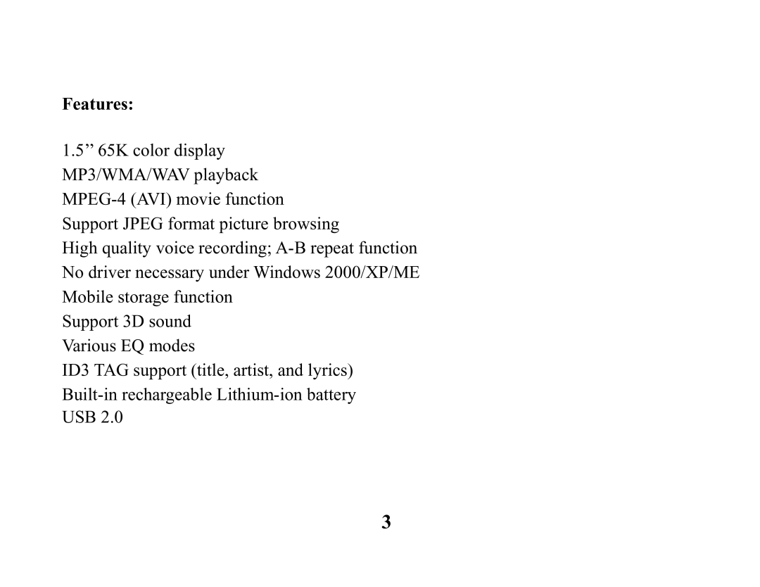 Hip Street HS-2012 instruction manual Features 