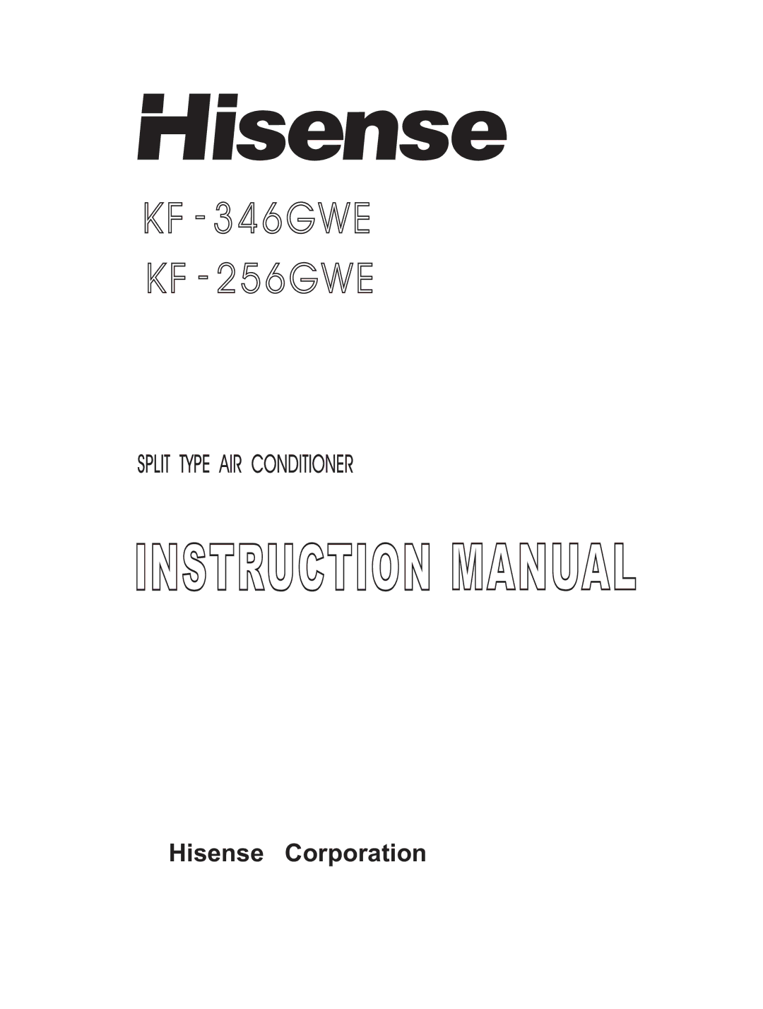 Hisense Group KF 346GWE instruction manual 