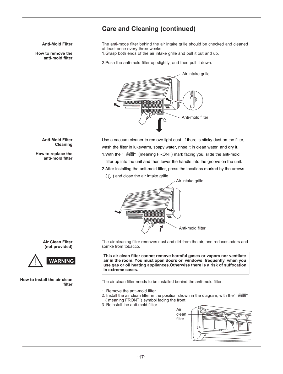 Hisense Group KF 346GWE instruction manual Care and Cleaning 