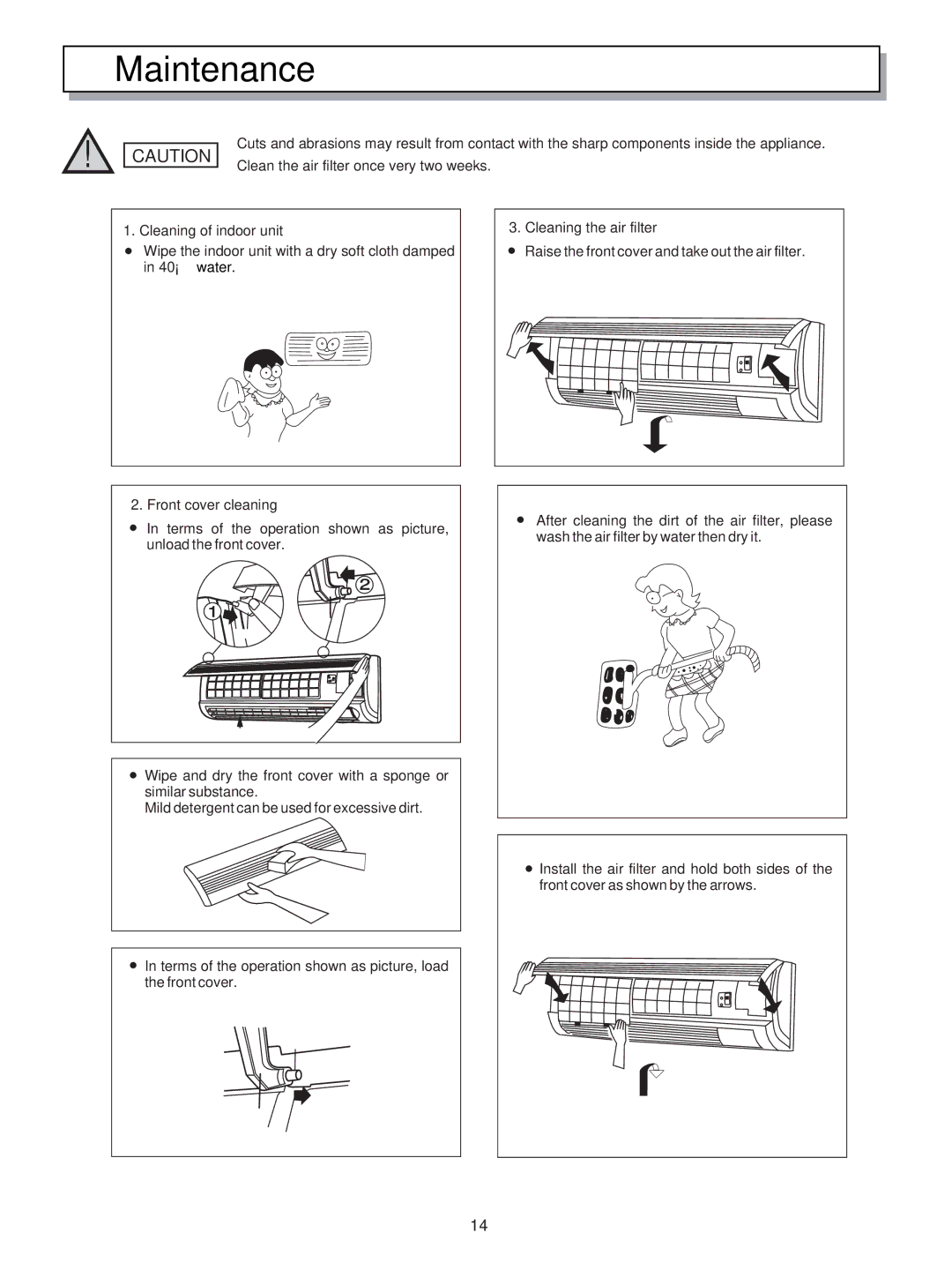 Hisense Group KF-5002GWE manual Maintenance 