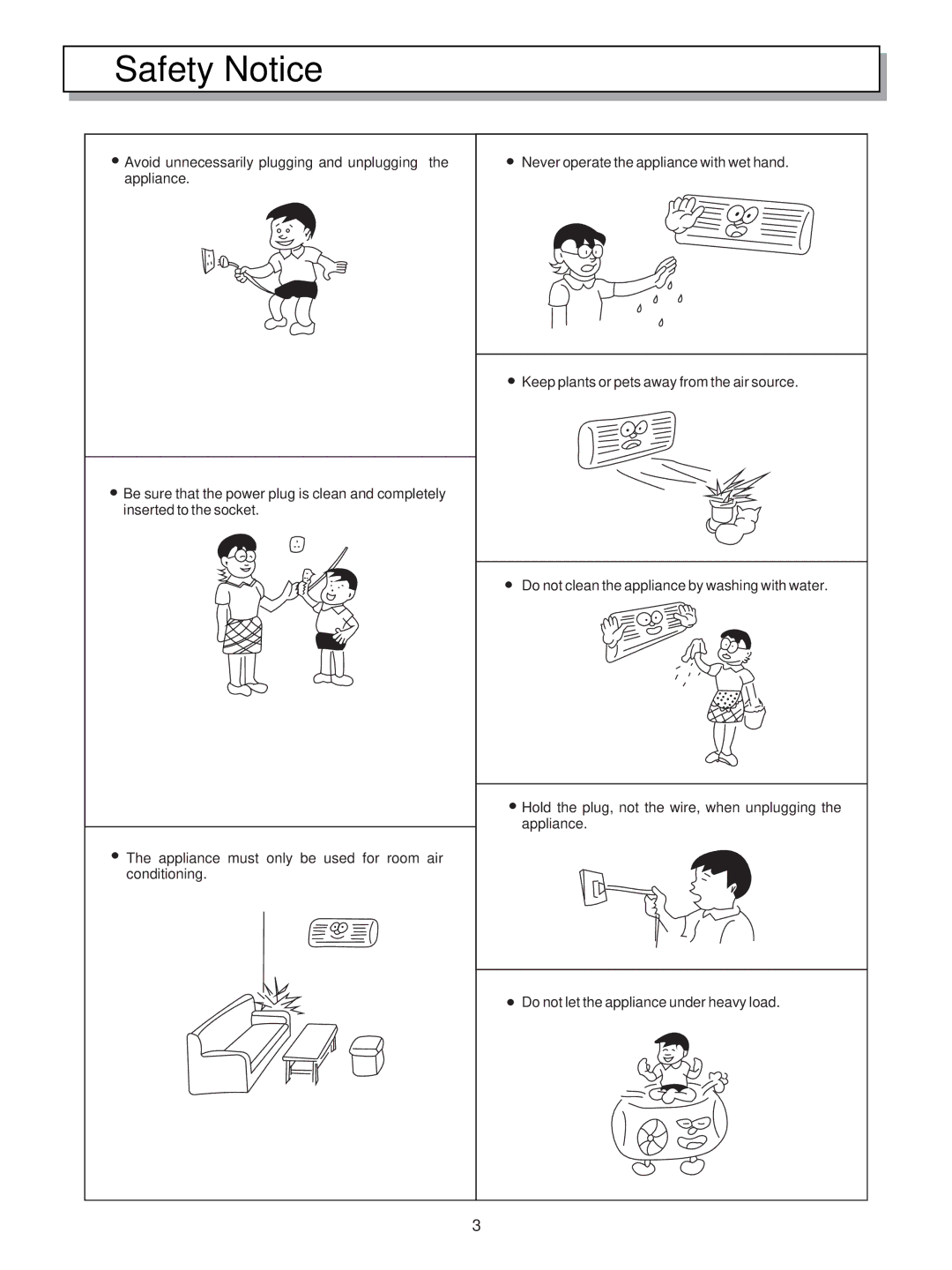 Hisense Group KF-5002GWE manual Safety Notice 