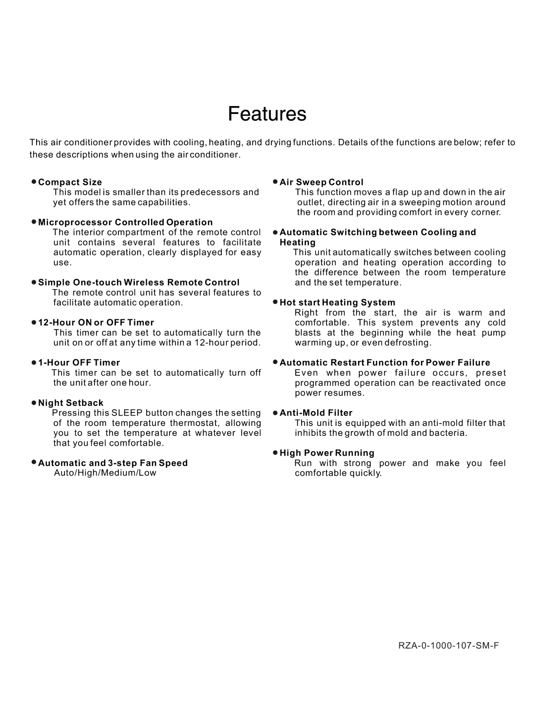 Hisense Group KFR-3208GW instruction manual Compact Size 