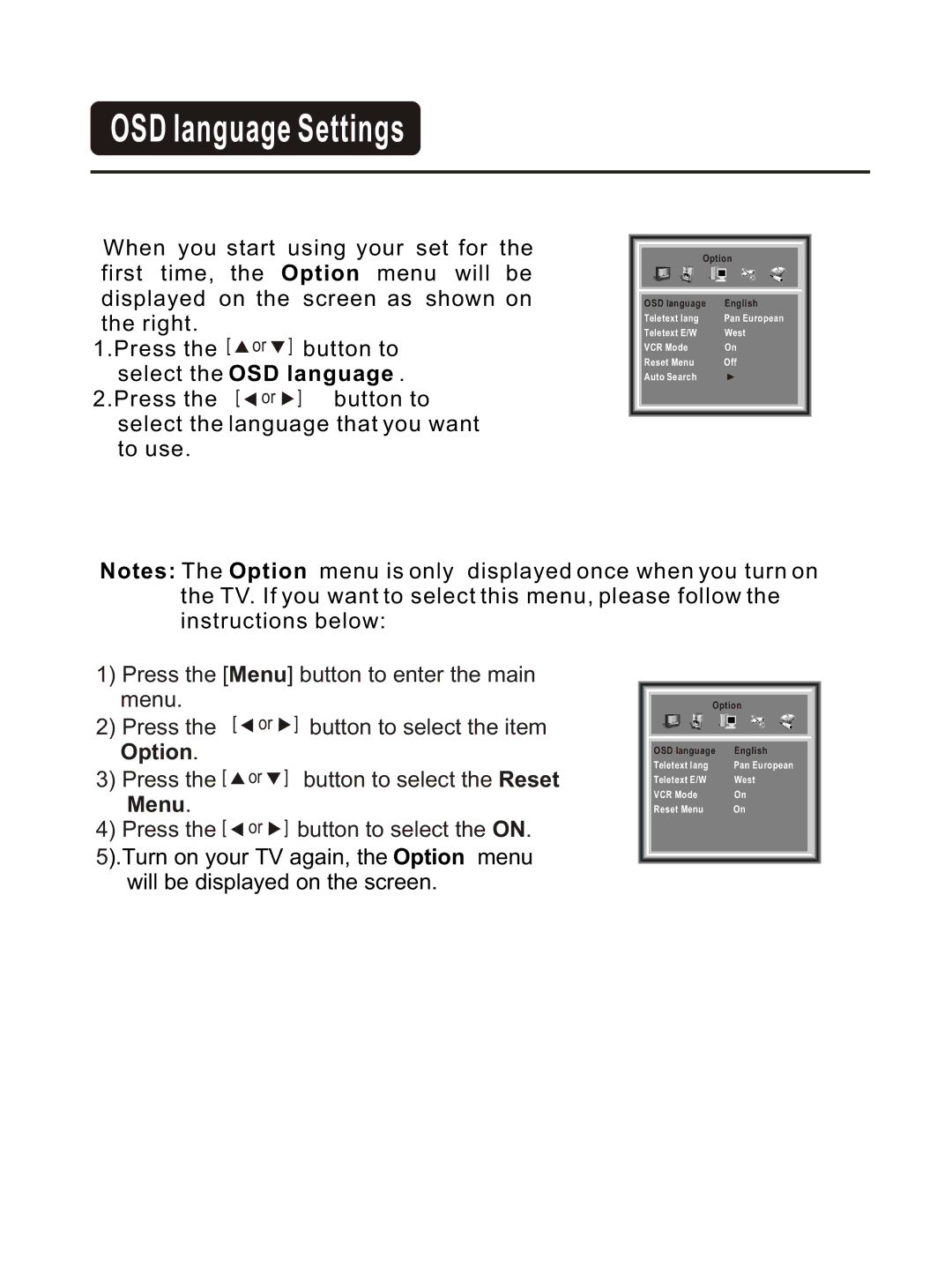 Hisense Group LCD COLOUR TV user manual OSD language Settings 