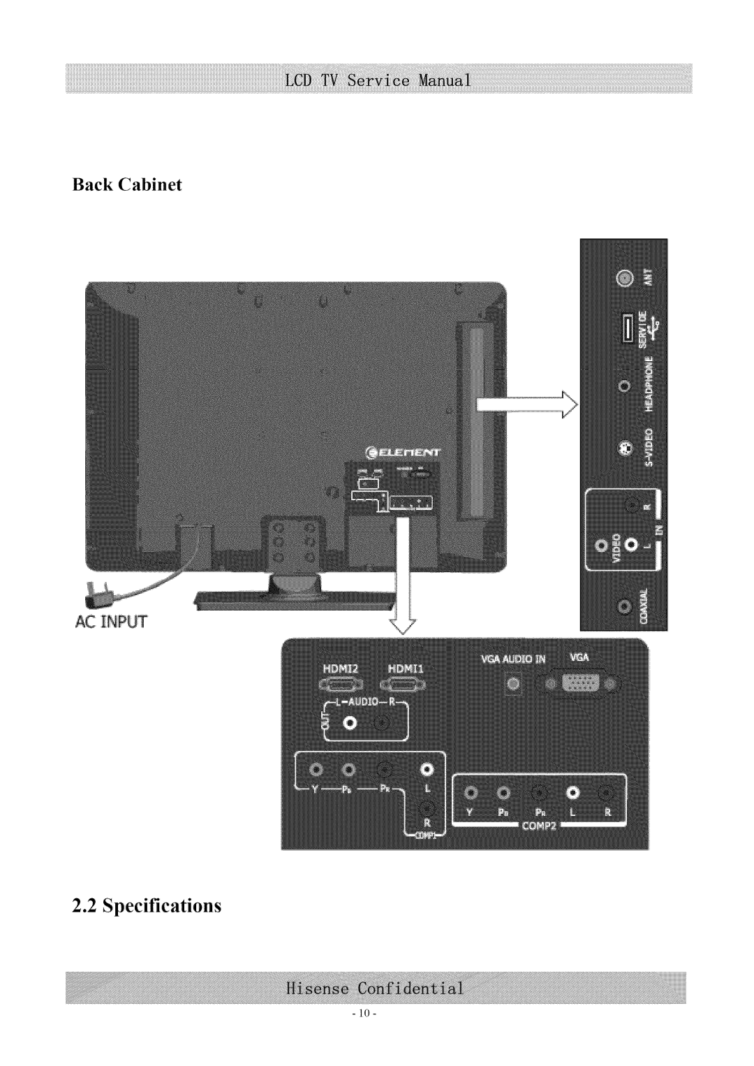 Hisense Group MT5380 service manual Specifications 