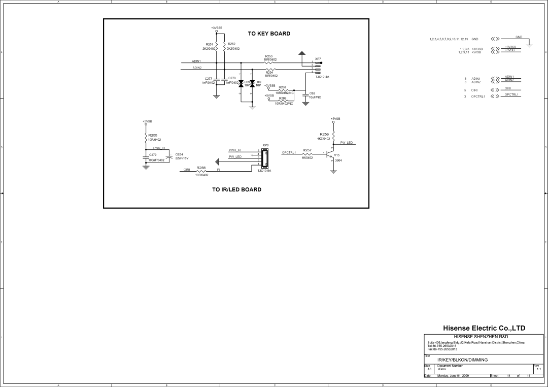 Hisense Group MT5380 service manual XP7, Pw Led 