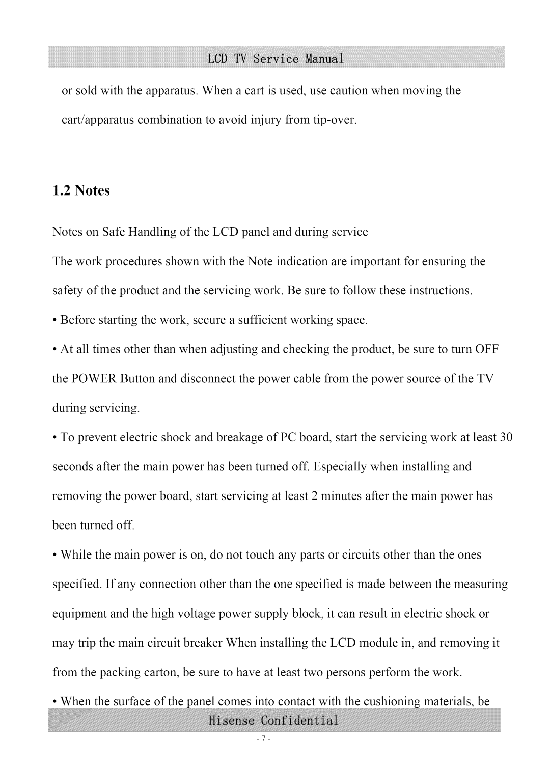 Hisense Group MT5380 service manual 