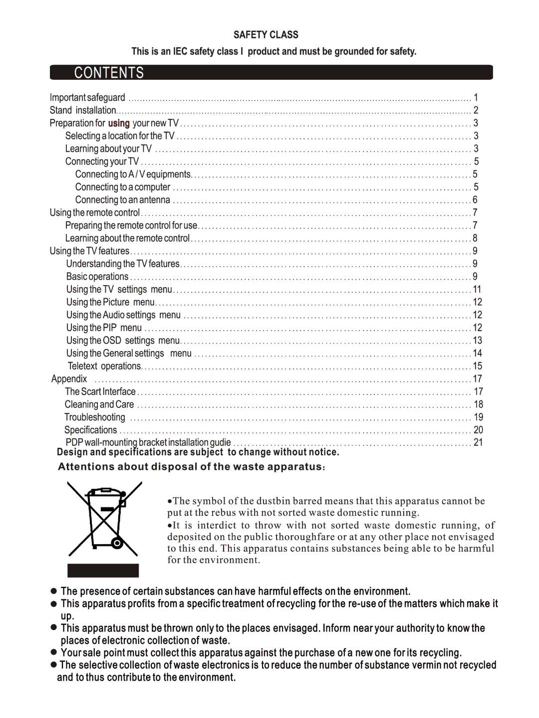 Hisense Group PDP4220EU user manual 